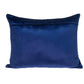 18" X 24" Navy Blue Cotton Blend Throw Pillow