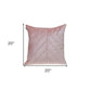 Quilted Velvet Arrows Pink Decorative Throw Pillow