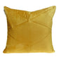 20" Yellow Cotton Blend Throw Pillow