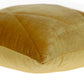20" Yellow Cotton Blend Throw Pillow