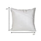 20" White Cotton Blend Throw Pillow