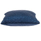 Navy Quilted Velvet Geo Decorative Throw Pillow