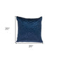 Navy Quilted Velvet Geo Decorative Throw Pillow