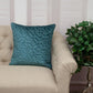 Teal Quilted Velvet Geo Decorative Throw Pillow