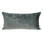 Charcoal Quilted Velvet Geo Lumbar Decorative Pillow