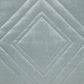 Gray Quilted Diamonds Velvet Solid Color Throw Pillow