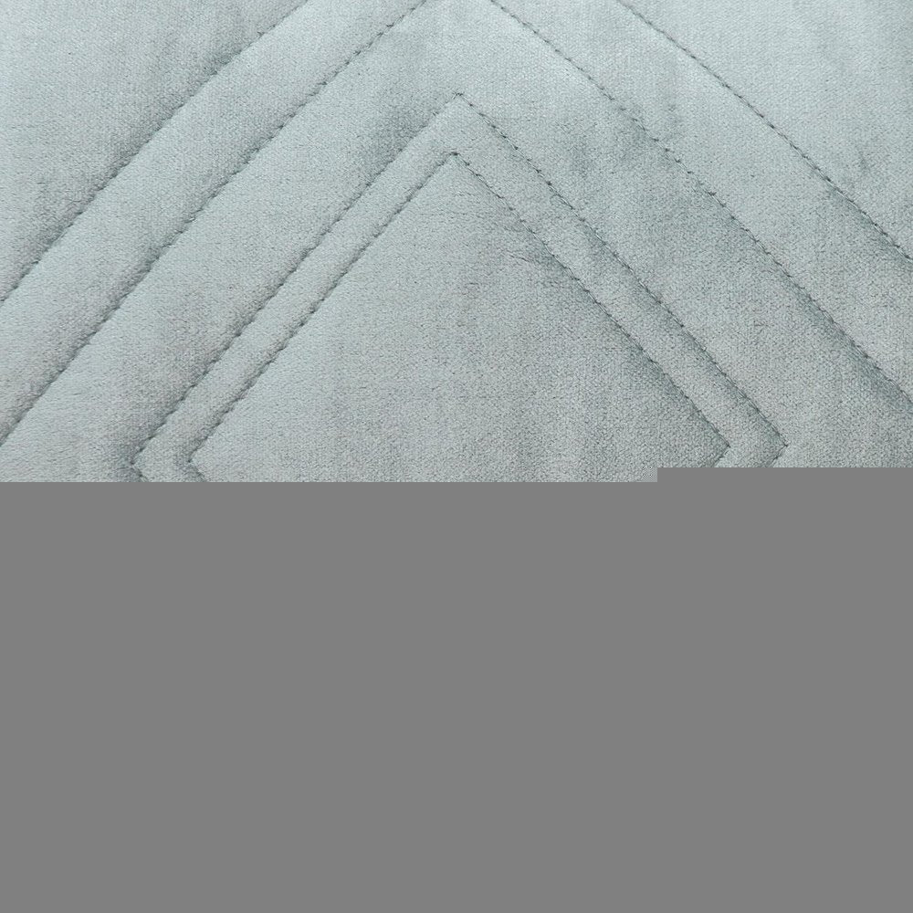 Gray Quilted Diamonds Velvet Solid Color Lumbar Pillow