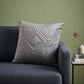 Taupe Quilted Diamonds Velvet Solid Color Throw Pillow