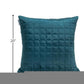 20" Teal Cotton Blend Throw Pillow