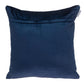 20" Navy Blue Cotton Blend Throw Pillow