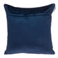 20" Navy Blue Cotton Blend Throw Pillow