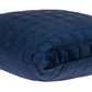 20" Navy Blue Cotton Blend Throw Pillow