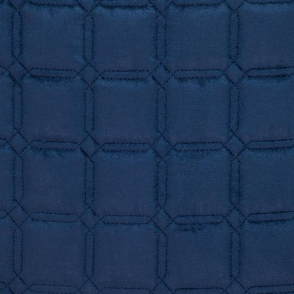 20" Navy Blue Cotton Blend Throw Pillow