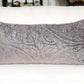 12" X 24" Taupe Cotton Blend Throw Pillow