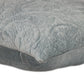 20" Gray Cotton Blend Throw Pillow