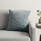 12" X 24" Gray Cotton Blend Throw Pillow