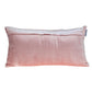 Tufted Diamonds Rose Gold Velvet Lumbar Accent Pillow