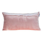 Tufted Diamonds Rose Gold Velvet Lumbar Accent Pillow