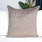 Tufted Diamonds Taupe Velvet Accent Pillow