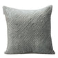 20" Gray Cotton Blend Throw Pillow