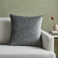 20" Gray Cotton Blend Throw Pillow