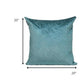 20" Teal Cotton Blend Throw Pillow
