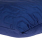 Geometric Lush Quilted Blue Throw Pillow