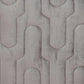 Geometric Lush Quilted Taupe Throw Pillow
