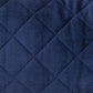 Tufted Diamond Navy Transitional Square Pillow