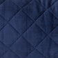 Tufted Diamond Navy Transitional Square Pillow