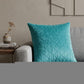 Tufted Diamond Aqua Transitional Square Pillow