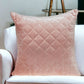 Tufted Diamond Pink Transitional Square Pillow