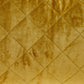 Tufted Diamond Yellow Ochre Transitional Lumbar Pillow