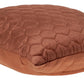 20" Burnt Orange Quilted Honeycomb Velvet Throw Pillow