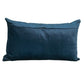 Navy Blue Tufted Velvet Quilted Lumbar Throw Pillow
