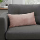 12" X 24" Pink Cotton Blend Throw Pillow