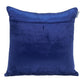 20" Blue Cotton Blend Throw Pillow