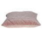 Pink Chunky Geo Stitched Velvet Decorative Throw Pillow