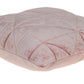 Pink Chunky Geo Stitched Velvet Decorative Throw Pillow