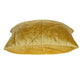 Yellow Chunky Geo Stitched Velvet Decorative Throw Pillow