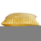 20" Yellow Cotton Blend Throw Pillow