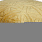 20" Yellow Cotton Blend Throw Pillow