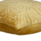 20" Yellow Cotton Blend Throw Pillow