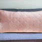 Tufted Diamond Pink Transitional Lumbar Pillow