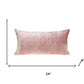 Tufted Diamond Pink Transitional Lumbar Pillow