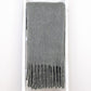 Super Soft Gray Soft Solid Color Handloomed Throw Blanket