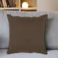 20" Brown Cotton Throw Pillow