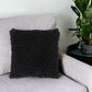 18" Black Cotton Throw Pillow