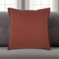 20" Brown Cotton Throw Pillow