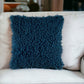 18" Blue Boho Textured Modern Throw Pillow